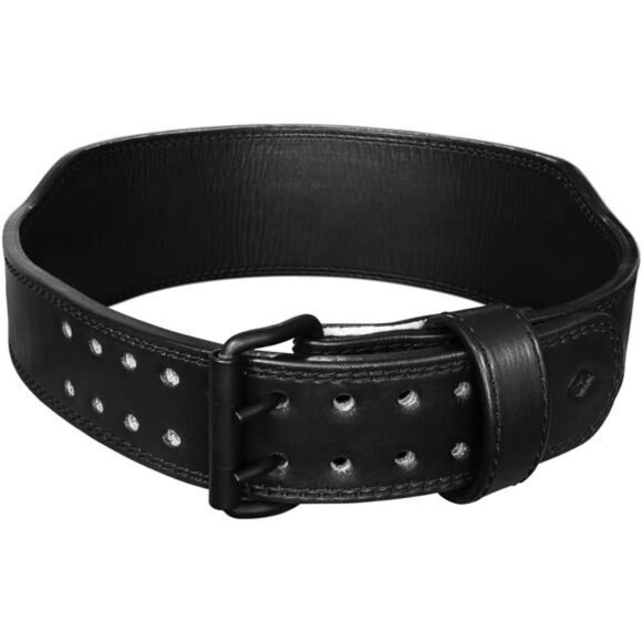 Leather weightlifting belt 4 inch gym workout squat deadlift back support men wo - Picture 5 of 7